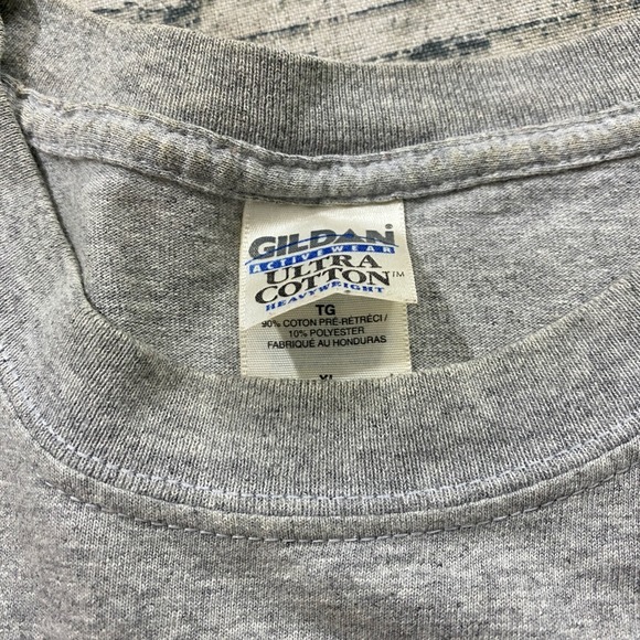 The Godfather Y2K 90s Mafia Movie Promo T-Shirt Size XL Gray Spellout - Picture 8 of 8